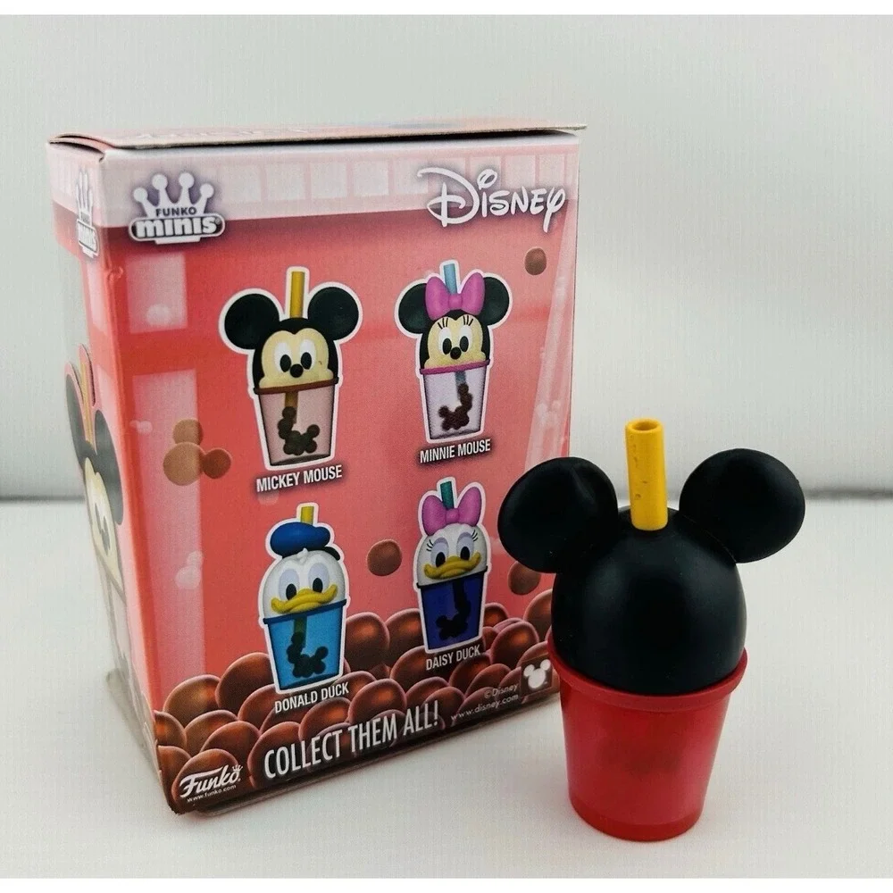 Disney Funko Minis Mickey Mouse Boba Milkshake Cup Vinyl Figure with Box